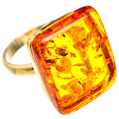 Baltic Amber Rings handcrafted by Ana Silver Co - RING127992 - Photo 2