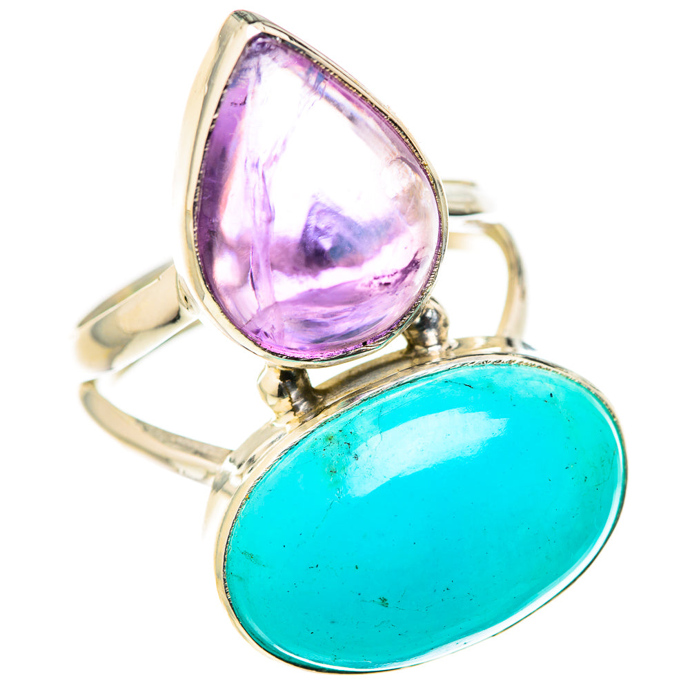 Amazonite Rings handcrafted by Ana Silver Co - RING128000 - Photo 2