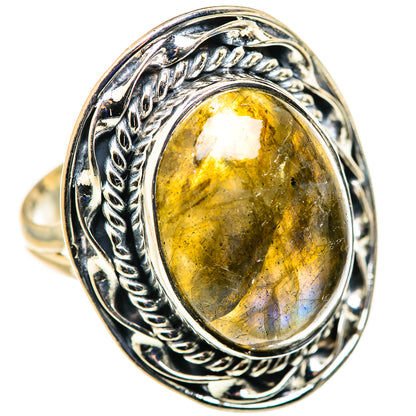 Labradorite Rings handcrafted by Ana Silver Co - RING128004 - Photo 2