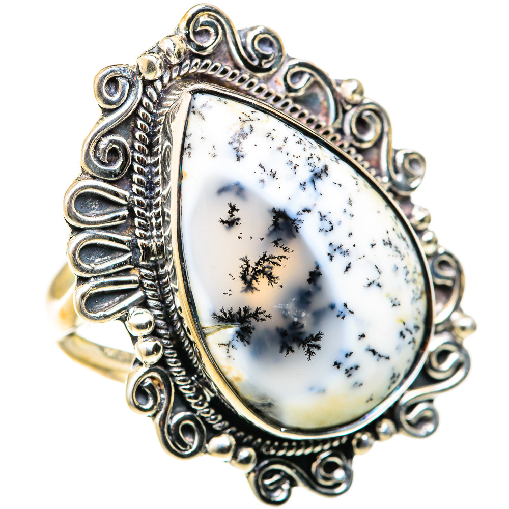 Dendritic Opal Rings handcrafted by Ana Silver Co - RING128007 - Photo 2
