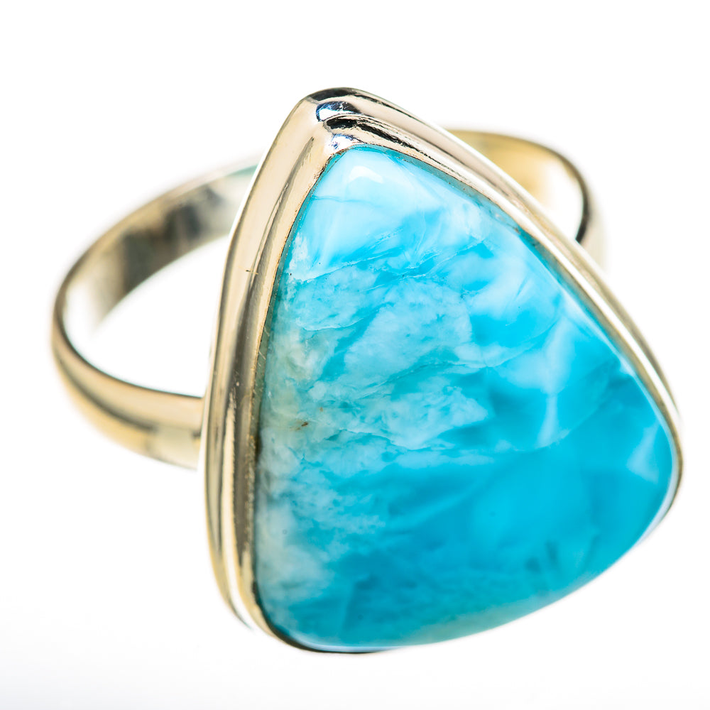 Larimar Rings handcrafted by Ana Silver Co - RING128009 - Photo 2