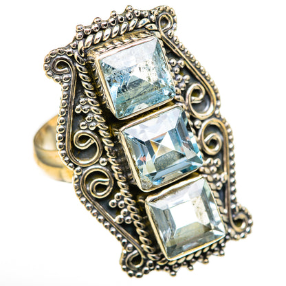 Blue Topaz Rings handcrafted by Ana Silver Co - RING128013 - Photo 2