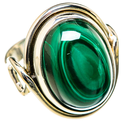 Malachite Rings handcrafted by Ana Silver Co - RING128015 - Photo 2