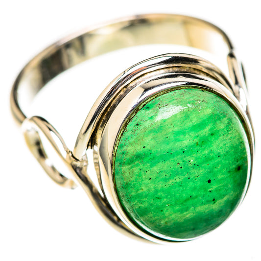 Green Aventurine Rings handcrafted by Ana Silver Co - RING128016 - Photo 2