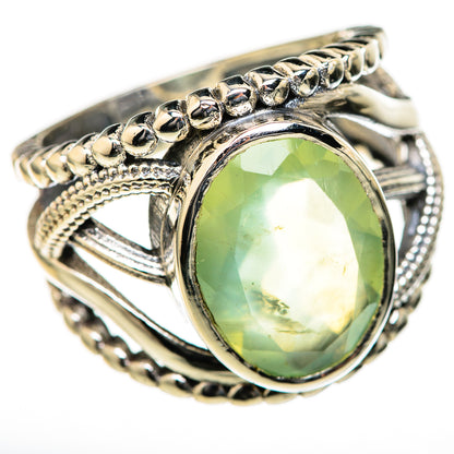 Prehnite Rings handcrafted by Ana Silver Co - RING128018 - Photo 2