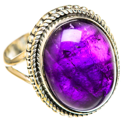 Amethyst Rings handcrafted by Ana Silver Co - RING128025 - Photo 2