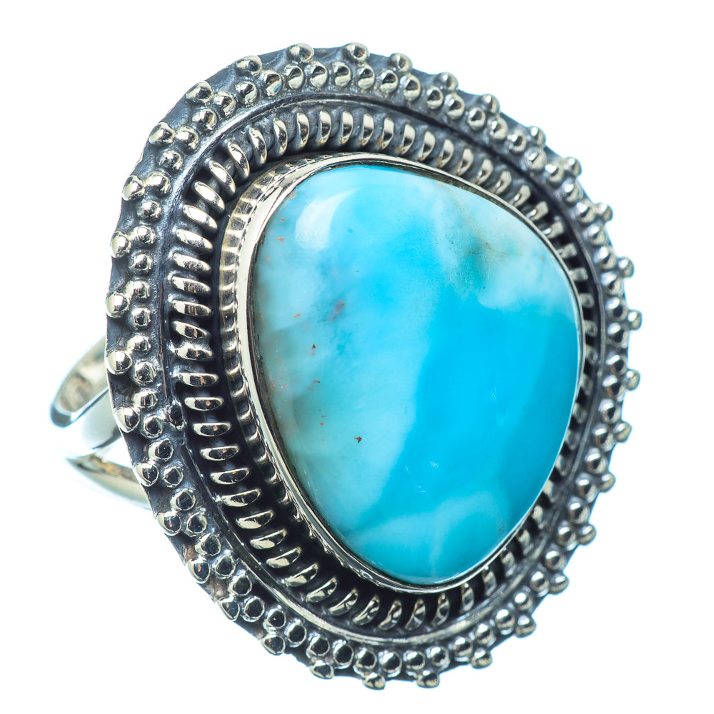 Larimar Rings handcrafted by Ana Silver Co - RING12803