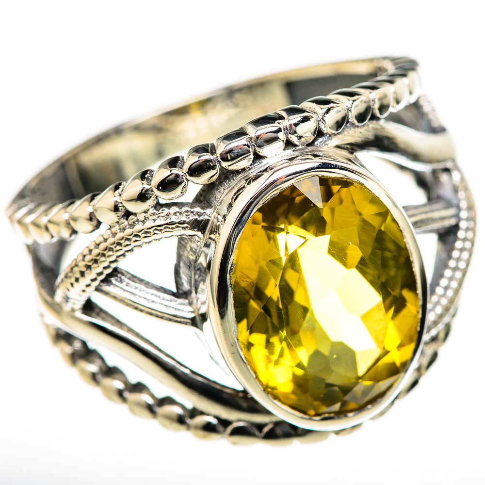 Citrine Rings handcrafted by Ana Silver Co - RING128037 - Photo 2