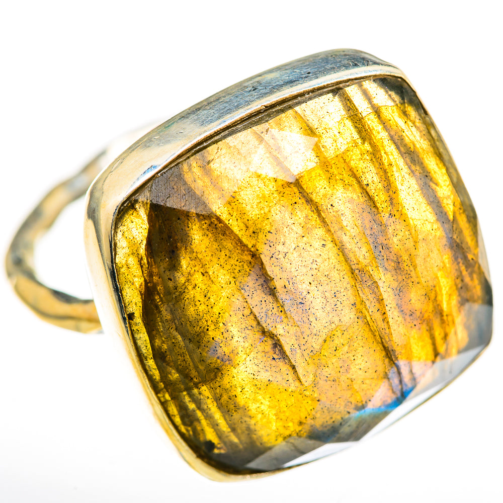 Labradorite Rings handcrafted by Ana Silver Co - RING128042 - Photo 2