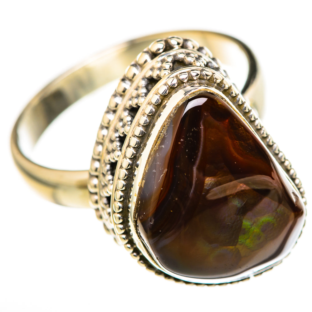 Mexican Fire Agate Rings handcrafted by Ana Silver Co - RING128050 - Photo 2