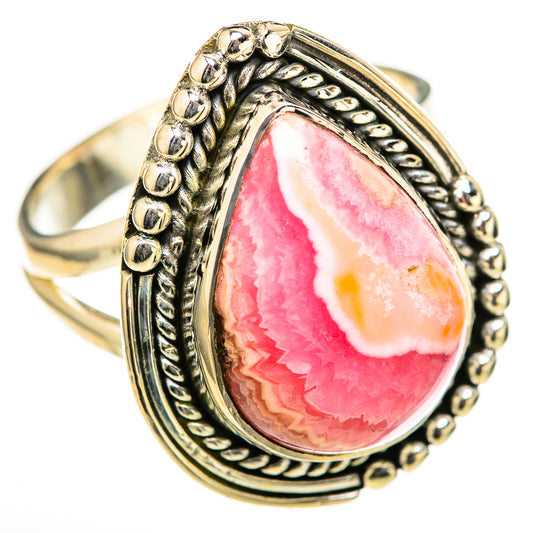 Rhodochrosite Rings handcrafted by Ana Silver Co - RING128051 - Photo 2