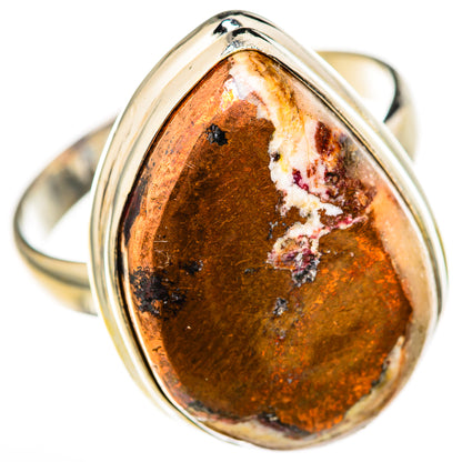 Mexican Fire Opal Rings handcrafted by Ana Silver Co - RING128055 - Photo 2