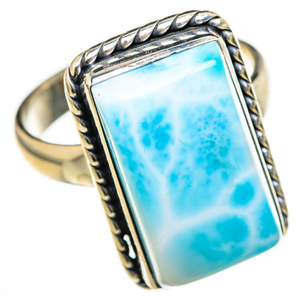 Larimar Rings handcrafted by Ana Silver Co - RING128069 - Photo 2