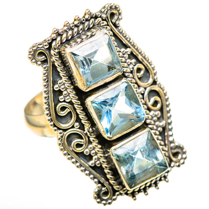 Blue Topaz Rings handcrafted by Ana Silver Co - RING128073 - Photo 2
