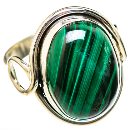 Malachite Rings handcrafted by Ana Silver Co - RING128077 - Photo 2