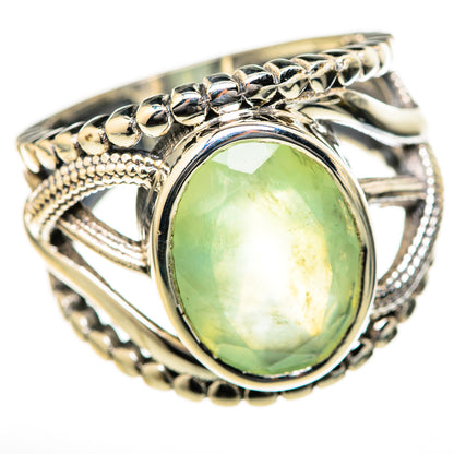 Prehnite Rings handcrafted by Ana Silver Co - RING128078 - Photo 2