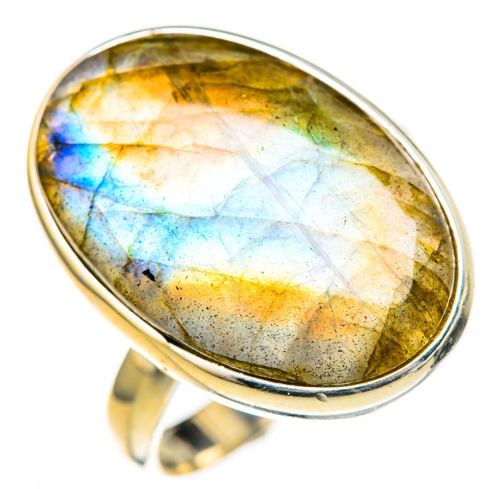 Labradorite Rings handcrafted by Ana Silver Co - RING128086 - Photo 2