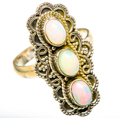 Rainbow Moonstone Rings handcrafted by Ana Silver Co - RING128092 - Photo 2
