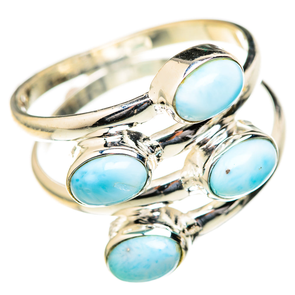 Larimar Rings handcrafted by Ana Silver Co - RING128098 - Photo 2