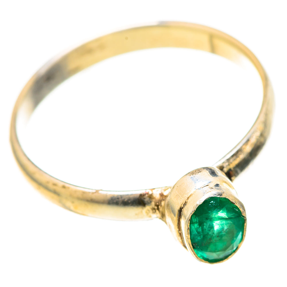 Zambian Emerald Rings handcrafted by Ana Silver Co - RING128103 - Photo 2