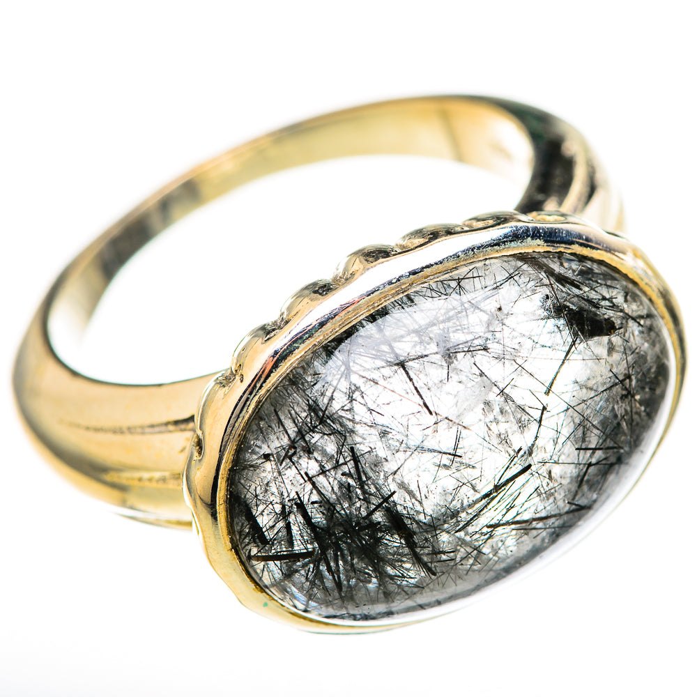 Tourmalinated Quartz Rings handcrafted by Ana Silver Co - RING128110 - Photo 2