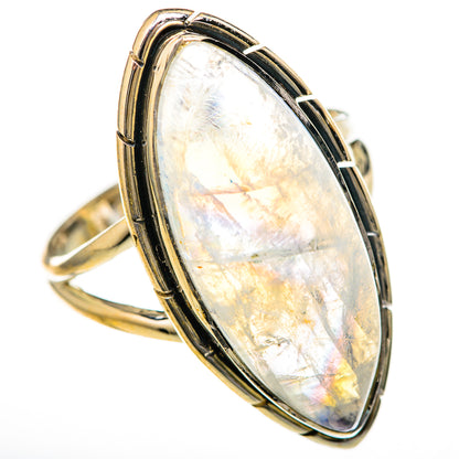 Rainbow Moonstone Rings handcrafted by Ana Silver Co - RING128112 - Photo 2