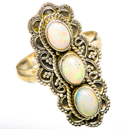 Ethiopian Opal Rings handcrafted by Ana Silver Co - RING128117 - Photo 2