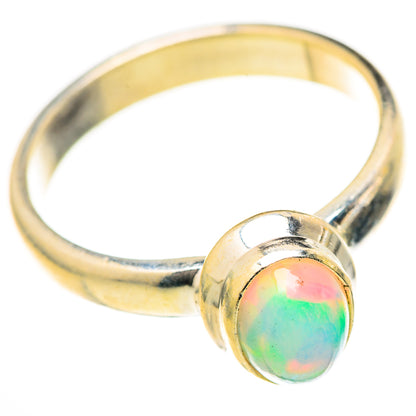 Ethiopian Opal Rings handcrafted by Ana Silver Co - RING128118 - Photo 2