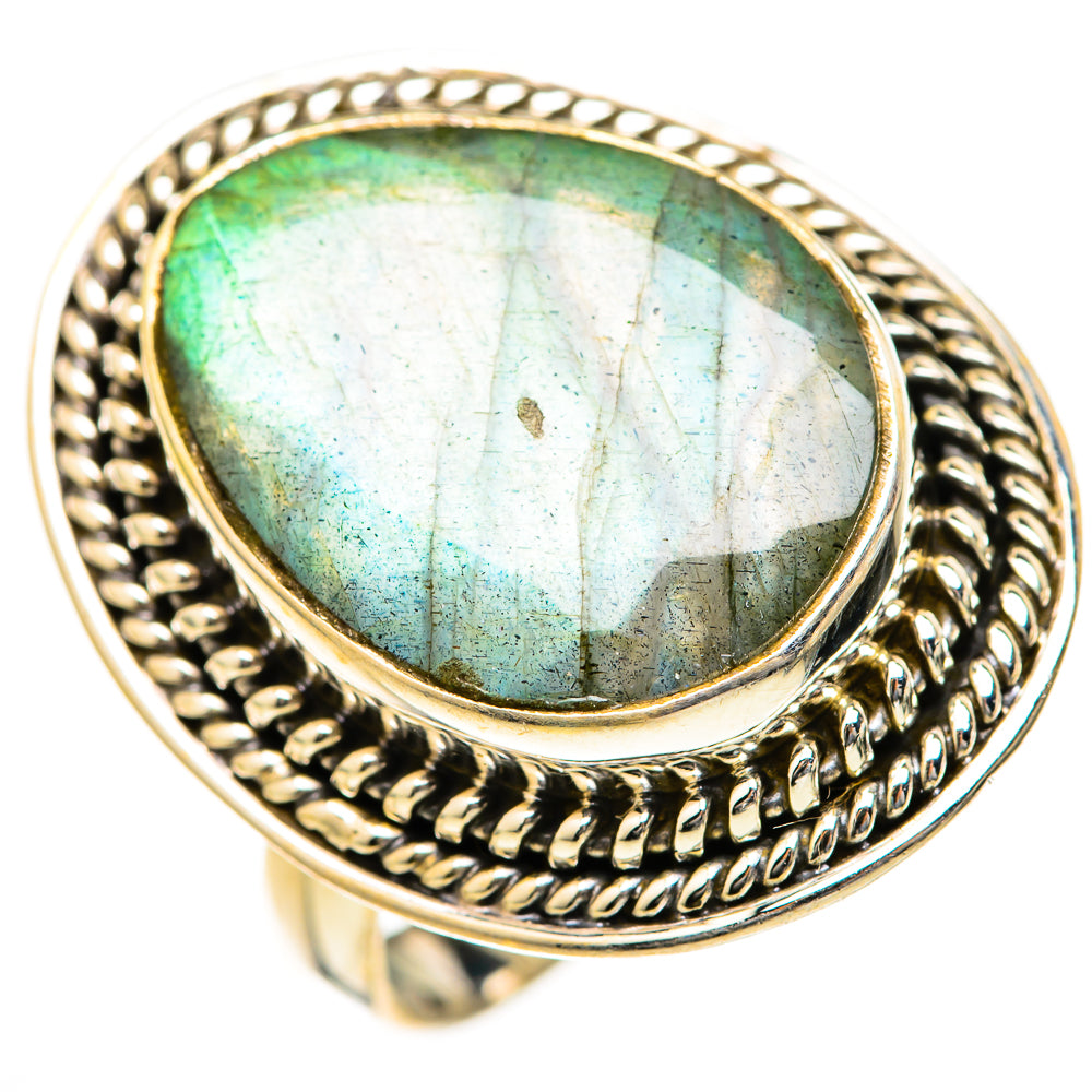 Labradorite Rings handcrafted by Ana Silver Co - RING128126 - Photo 2