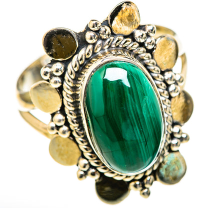 Malachite Rings handcrafted by Ana Silver Co - RING128128 - Photo 2