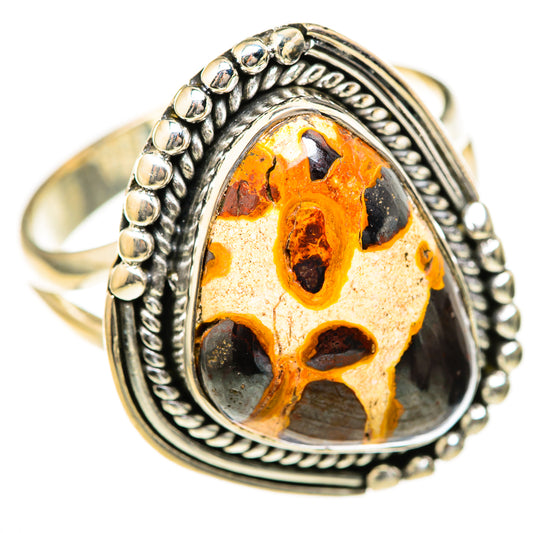 Septarian Nodule Rings handcrafted by Ana Silver Co - RING128131 - Photo 2