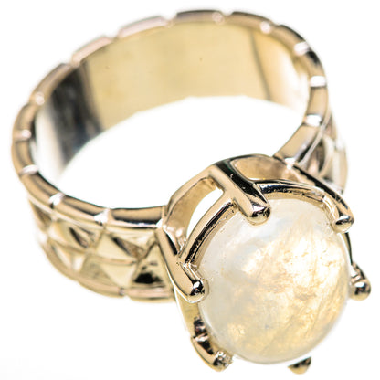 Rainbow Moonstone Rings handcrafted by Ana Silver Co - RING128135 - Photo 2