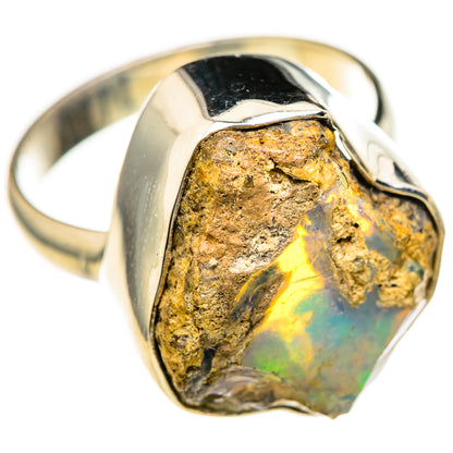Ethiopian Opal Rings handcrafted by Ana Silver Co - RING128141 - Photo 2