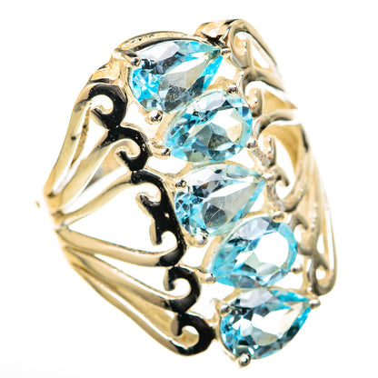 Blue Topaz Rings handcrafted by Ana Silver Co - RING128145 - Photo 2