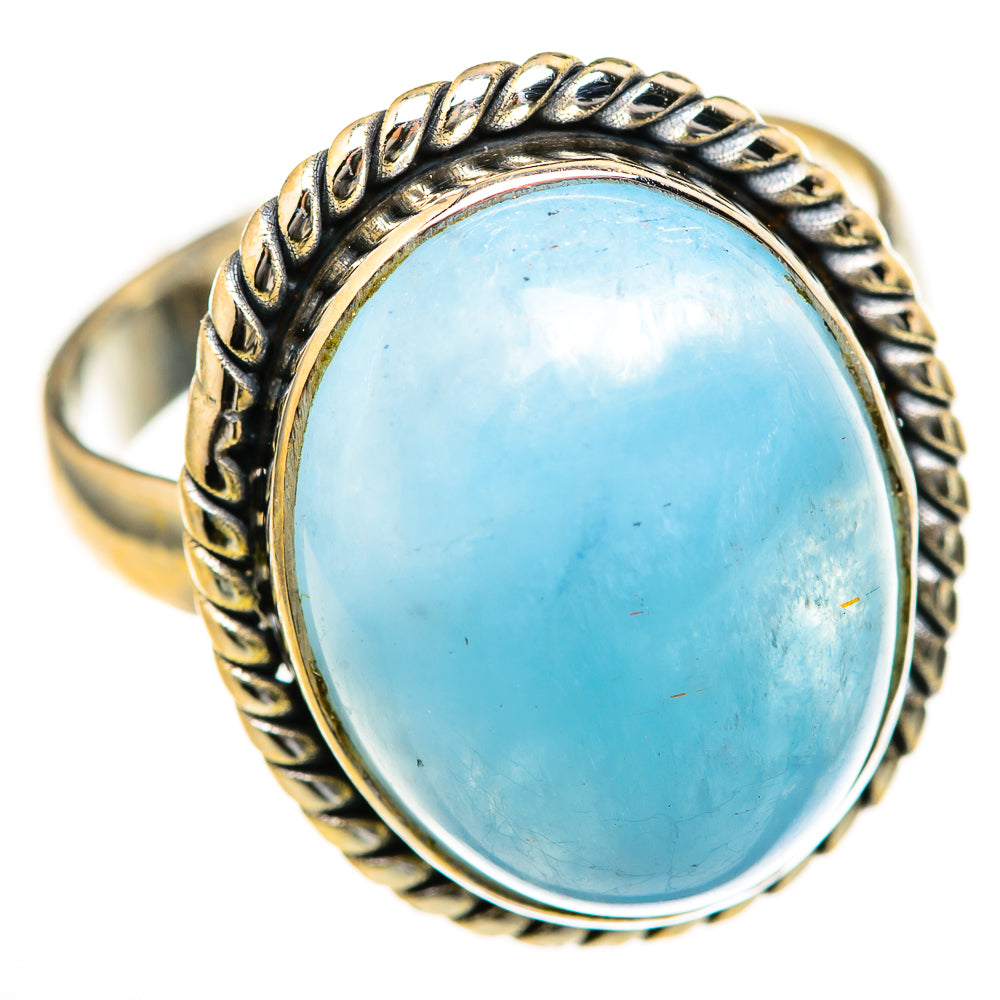 Aquamarine Rings handcrafted by Ana Silver Co - RING128147 - Photo 2