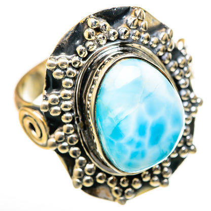 Larimar Rings handcrafted by Ana Silver Co - RING128148 - Photo 2