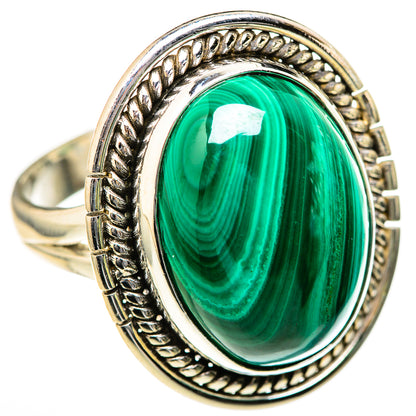 Malachite Rings handcrafted by Ana Silver Co - RING128151 - Photo 2