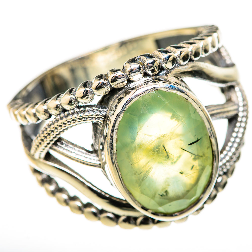 Prehnite Rings handcrafted by Ana Silver Co - RING128152 - Photo 2