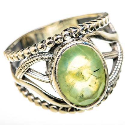 Prehnite Rings handcrafted by Ana Silver Co - RING128152 - Photo 2