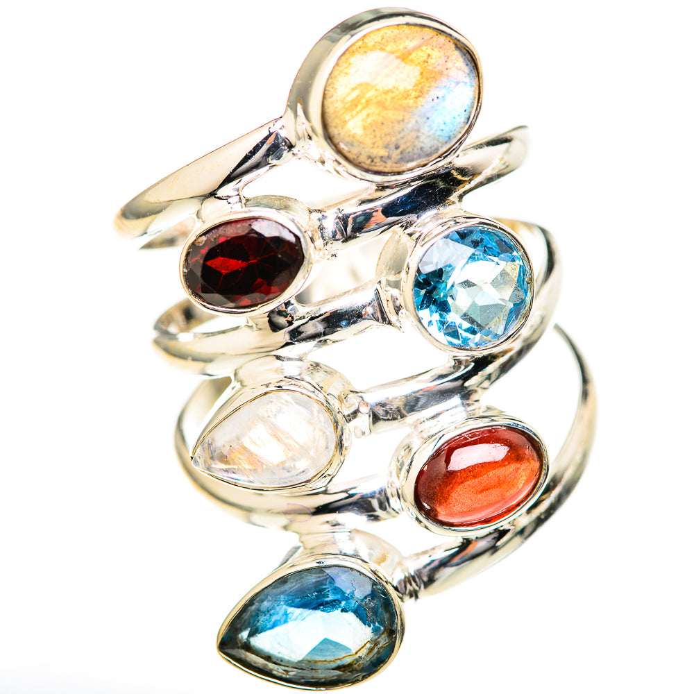 Labradorite Rings handcrafted by Ana Silver Co - RING128159 - Photo 2