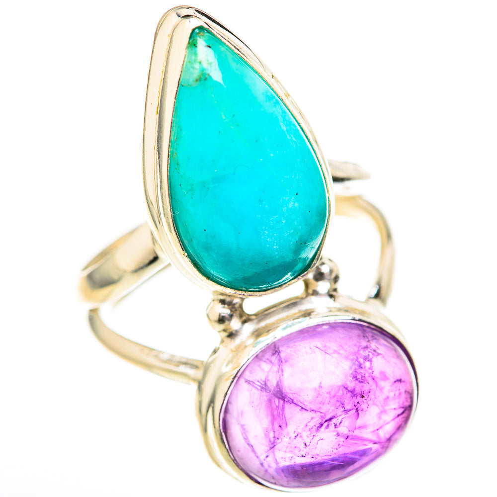 Chrysocolla Rings handcrafted by Ana Silver Co - RING128163 - Photo 2