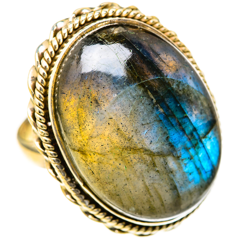 Labradorite Rings handcrafted by Ana Silver Co - RING128170 - Photo 2