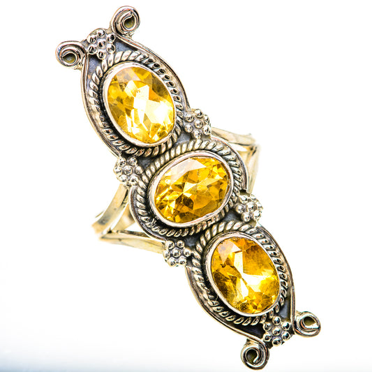 Citrine Rings handcrafted by Ana Silver Co - RING128175 - Photo 2