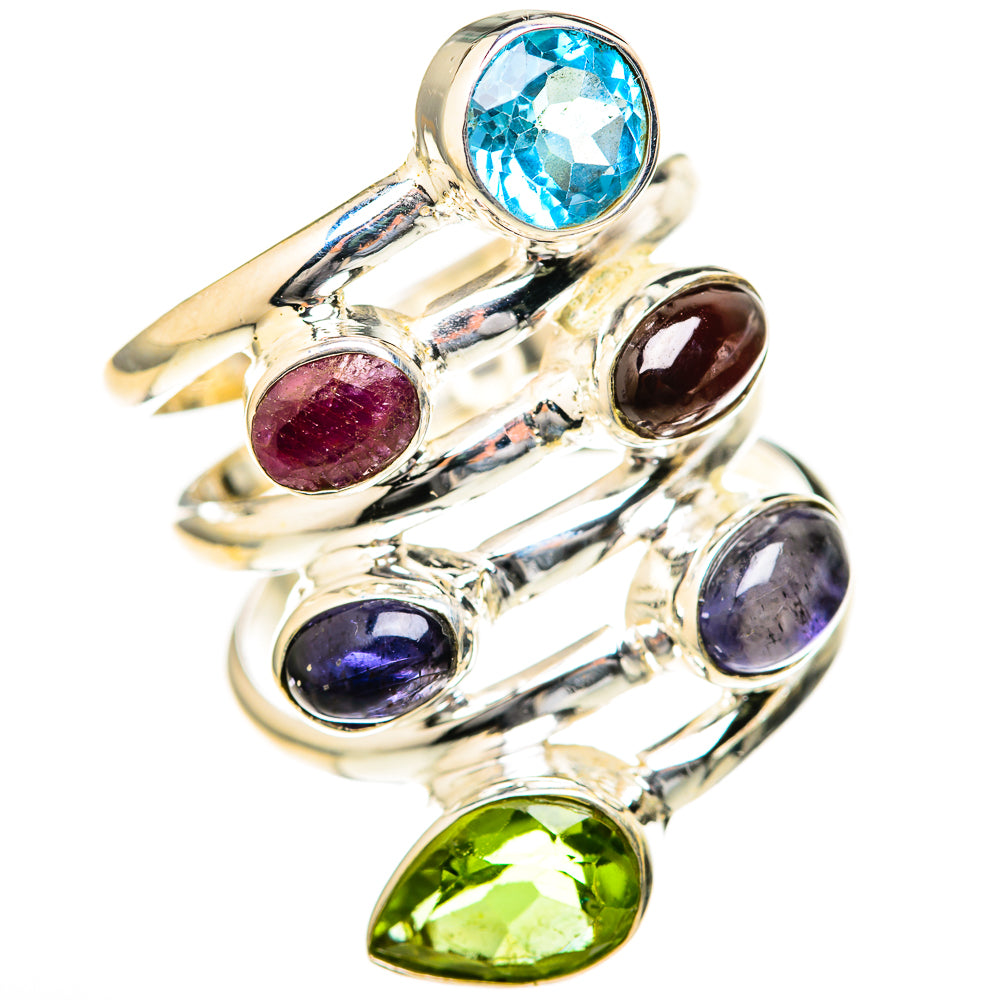 Blue Topaz Rings handcrafted by Ana Silver Co - RING128184 - Photo 2