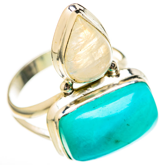 Amazonite Rings handcrafted by Ana Silver Co - RING128193 - Photo 2