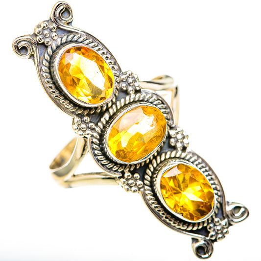 Citrine Rings handcrafted by Ana Silver Co - RING128197 - Photo 2