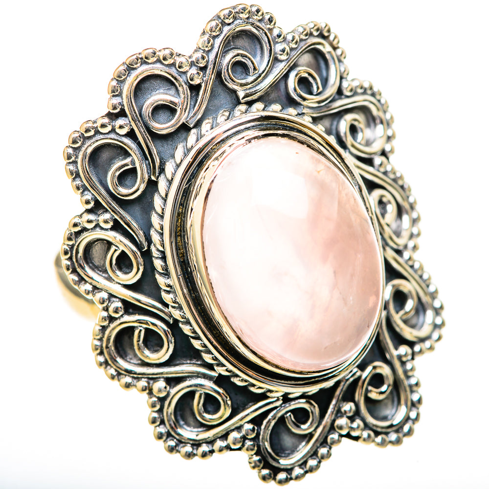 Rose Quartz Rings handcrafted by Ana Silver Co - RING128199 - Photo 2