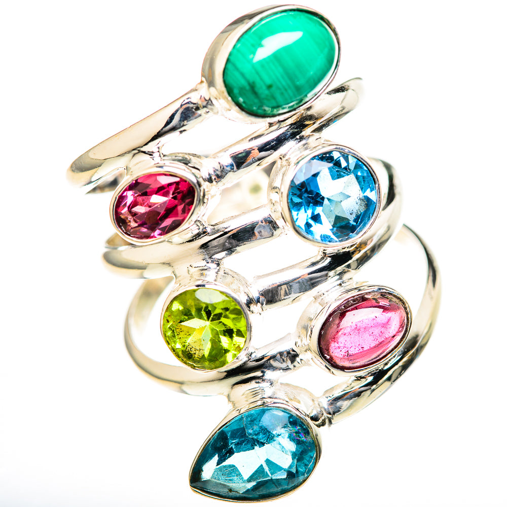 Chrysocolla Rings handcrafted by Ana Silver Co - RING128202 - Photo 2