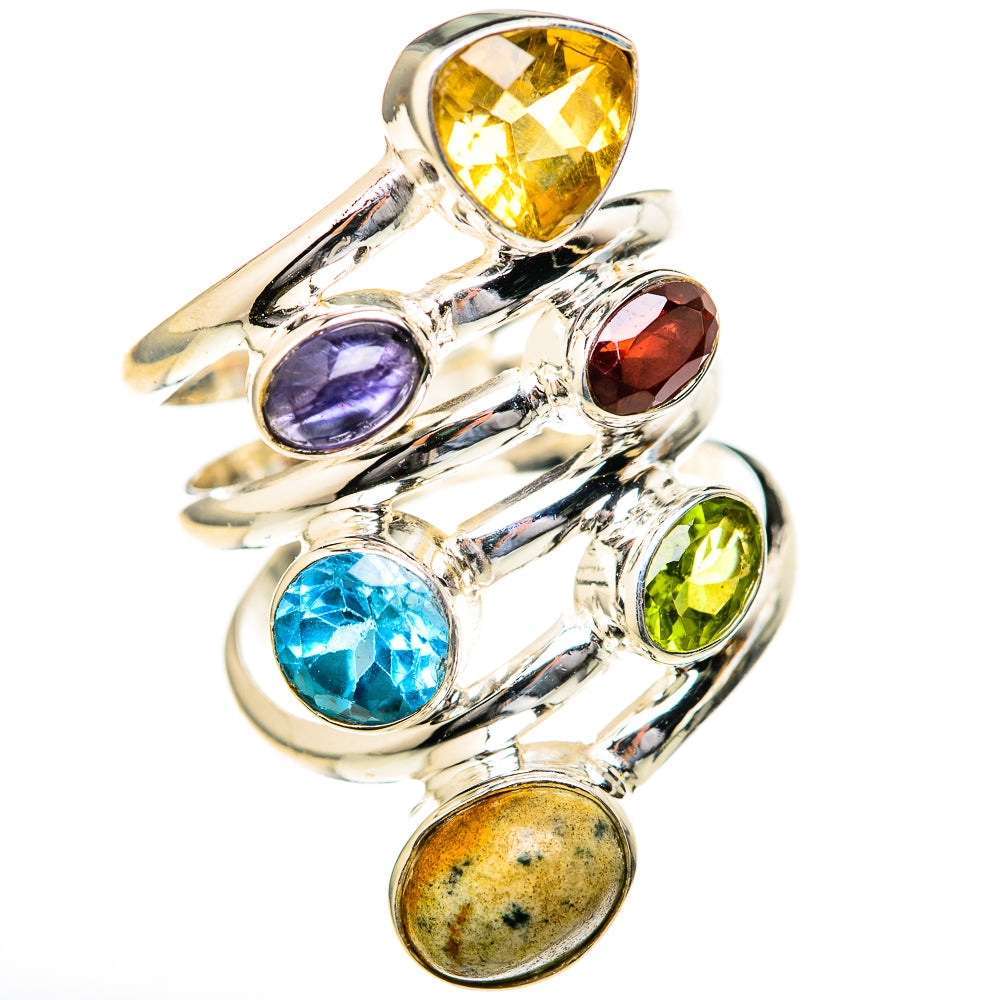 Labradorite Rings handcrafted by Ana Silver Co - RING128205 - Photo 2