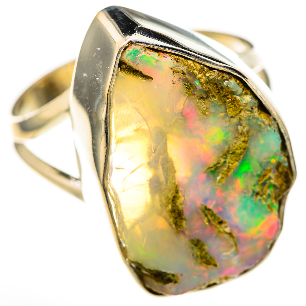Ethiopian Opal Rings handcrafted by Ana Silver Co - RING128208 - Photo 2